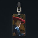 Étiquette À Bagage Johannes Vermeer - Fille avec un Casquette rouge<br><div class="desc">Fille avec un Casquette rouge - Johannes Vermeer,  1665-1667</div>