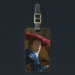 Étiquette À Bagage Johannes Vermeer - Fille avec un Casquette rouge<br><div class="desc">Fille avec un Casquette rouge - Johannes Vermeer,  1665-1667</div>