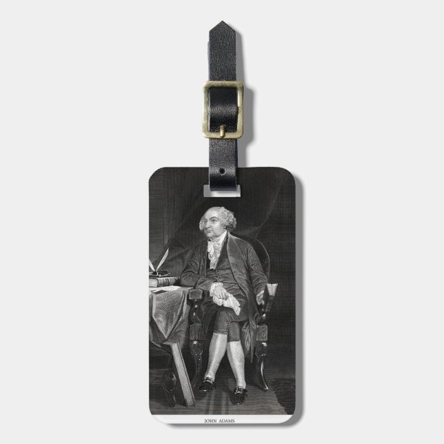 Étiquette À Bagage John Adams (Devant Vertical)