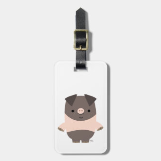 Étiquette À Bagage Joli porte-bagages cochon de dessin animé robuste