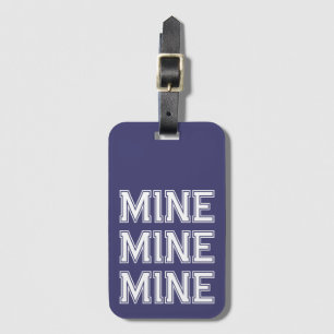 Étiquette À Bagage Jolie étiquette de bagage drôle bleu marine