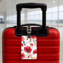 Jolies Fleurs Rouges en Fleur Personnalisé Fleuris