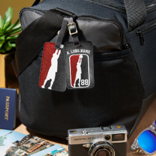 Étiquette À Bagage Joueur de basket-ball des cerceaux de Parties scin