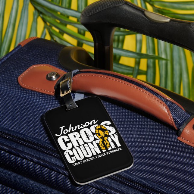 Étiquette À Bagage Joueur d'équipe d'exécution d'AJOUT TEXTE inter-pa (Insitu Rectoal 1)