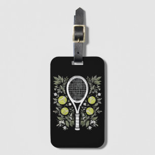 Étiquette À Bagage Joueuse de tennis