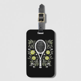Étiquette À Bagage Joueuse de tennis