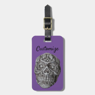 Étiquette À Bagage Jour du crâne de sucre du Thunder_Cove mort