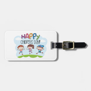 Étiquette À Bagage Joyeuse Fête des Enfants Célébration des Enfants