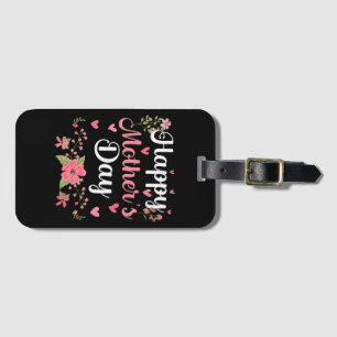 Étiquette À Bagage Joyeuse fête des mères maman mignonne Florale femm