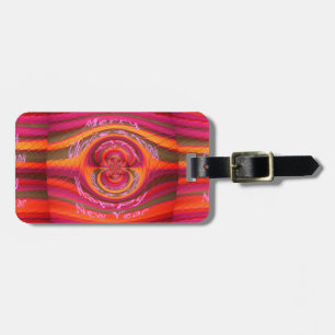 Étiquette À Bagage Joyeuses couleurs Joyeux Noël Bonne année design