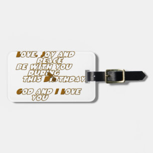 Étiquette À Bagage Joyeux anniversaire