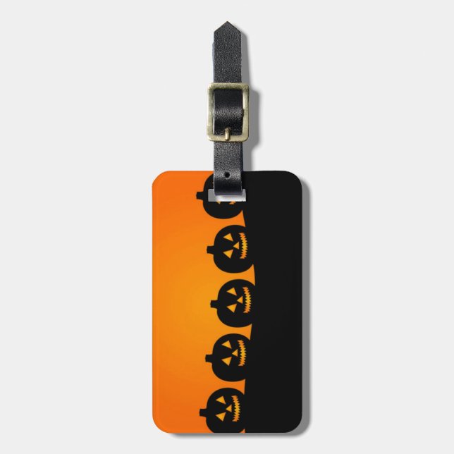 Étiquette À Bagage Joyeux Halloween (Devant Vertical)