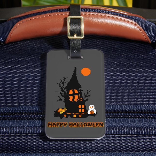 Étiquette À Bagage Joyeux Halloween Étiquette de Bagage (Insitu Rectoal 2)