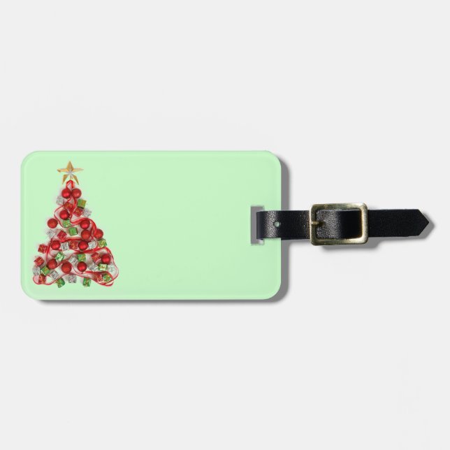 Étiquette À Bagage Joyeux Noël (Devant horizontal)