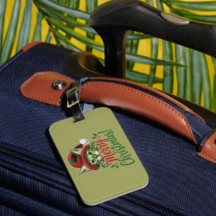 Étiquette À Bagage Joyeux Noël Chat Bagage