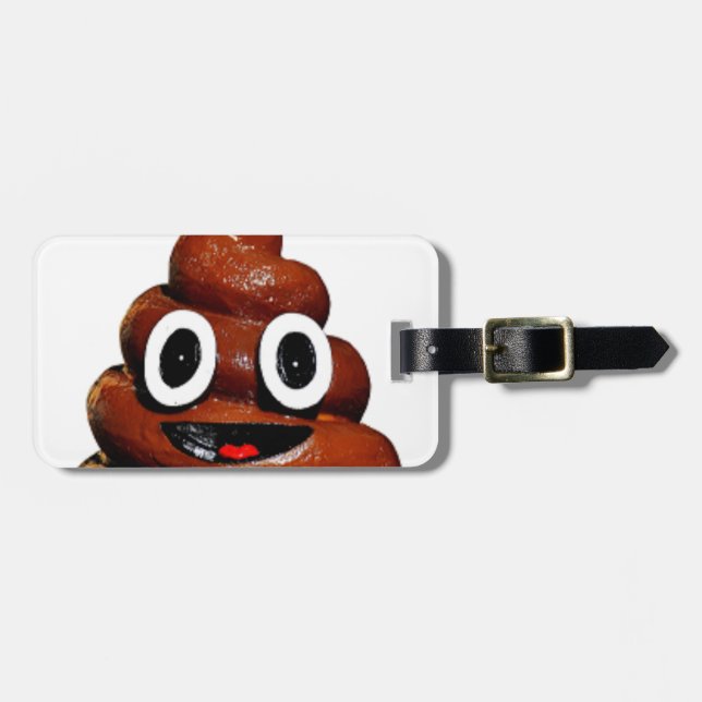 Étiquette À Bagage joyeux pote emoji (Devant horizontal)