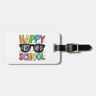 Étiquette À Bagage 🌈 📚 Joyeux premier jour de l'école