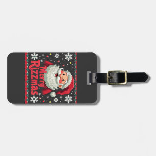 Étiquette À Bagage Joyeux Rizzmas Santa Rizz Noël drôle Rizzler