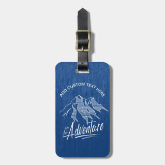 Étiquette À Bagage Jusqu'à Adventure Mountains ID358