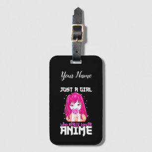 Étiquette À Bagage Juste Une Fille Qui Aime Vraiment L'anime