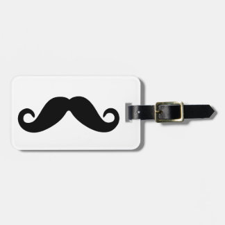Étiquette À Bagage Juste une moustache