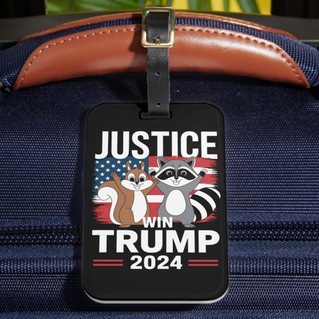 Étiquette À Bagage Justice Pour Peanut Win Trump 2024 (Insitu Rectoal 2)