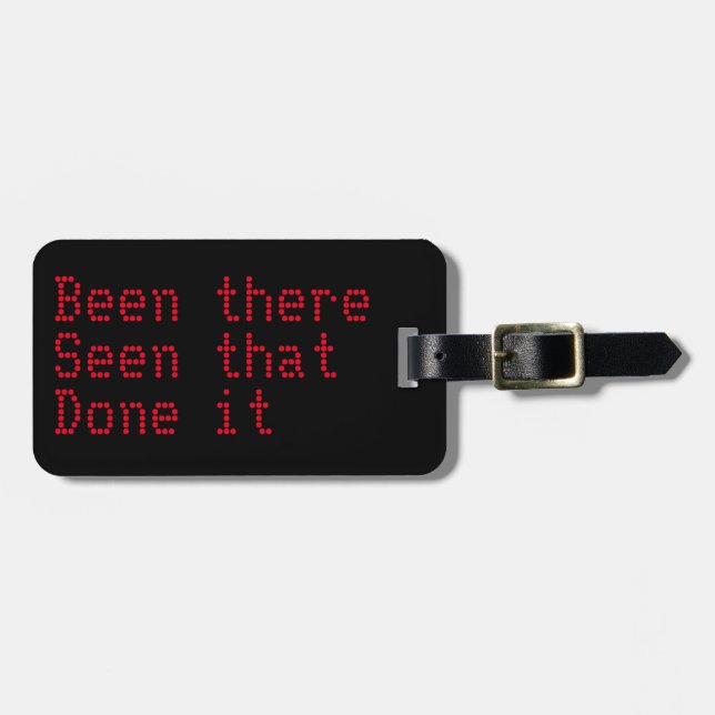 Étiquette À Bagage J'y ai vu ça, je l'ai fait étiquette nom bagage (Devant horizontal)