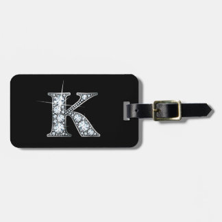 Étiquette À Bagage K "Diamond Bling" Luggage Tag