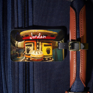 Étiquette À Bagage Kachina Doll Wood Face Photo Personnalisée Nom Cut