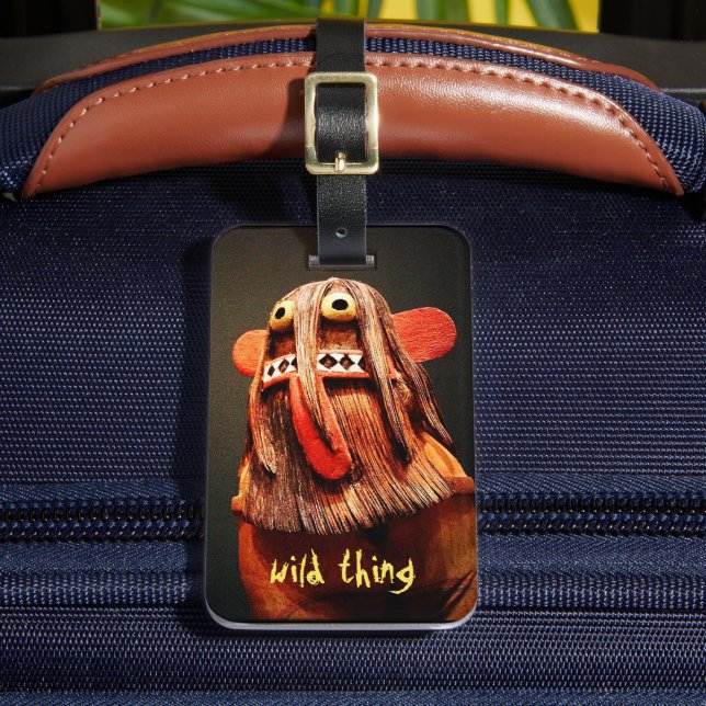 Étiquette À Bagage Kachina Poupée Visage Photo Wild Thème mignon Cool (Insitu Rectoal 2)