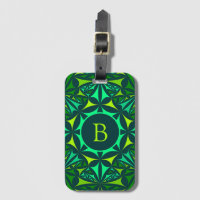 Kaleidoscope Monogramme Orné Vert Émeraude