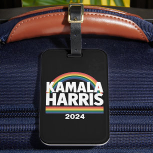 Étiquette À Bagage Kamala Harris 2024 Gay pride arc-en-ciel élection