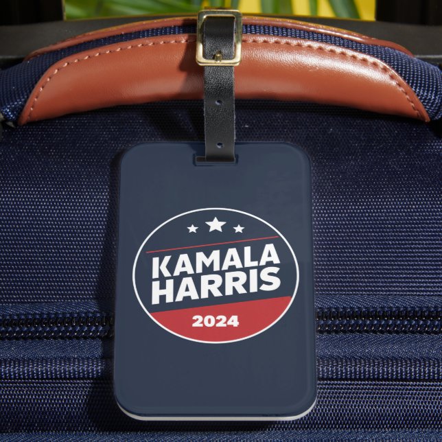 Étiquette À Bagage Kamala Harris 2024 Pour Les Élections Rétro Du Pré (Insitu Rectoal 2)