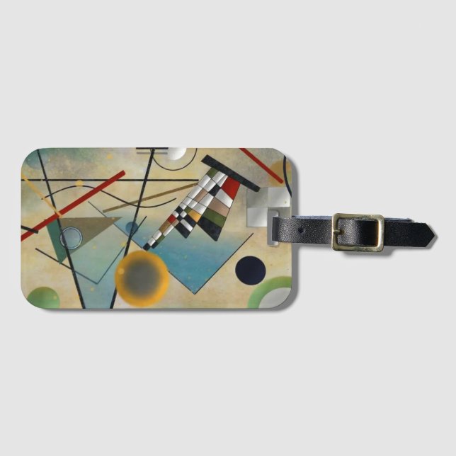 Étiquette À Bagage Kandinsky Composition Peinture Abstraite (Devant Horizontal)