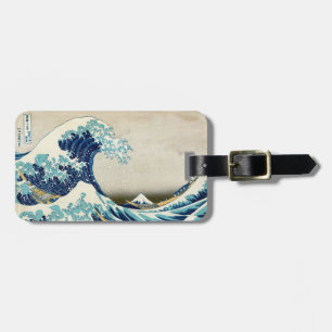 Étiquette À Bagage Katsushika Hokusai - La Grande vague au large de K