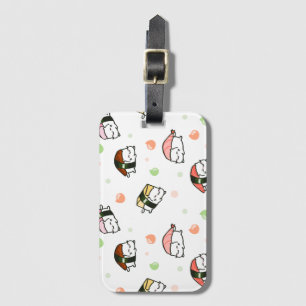 Étiquette À Bagage Kawaii Neko Nigiri