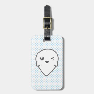 Étiquette À Bagage Kawaii Winking Ghost Travel Luggings Tags