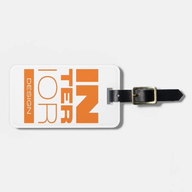 Étiquette À Bagage Kean MGC Interior Design (Devant horizontal)