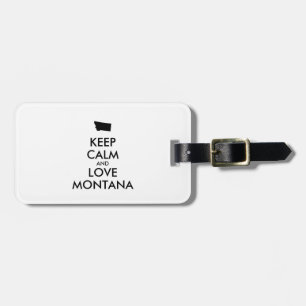 Étiquette À Bagage KEEP CALM et LOVE MONTANA