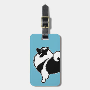 Étiquette À Bagage Keeshond Graphics - Cute Original Chig Art