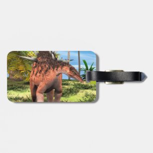 Étiquette À Bagage Kentrosaurus Dinosaure Jungle Art Préhistorique