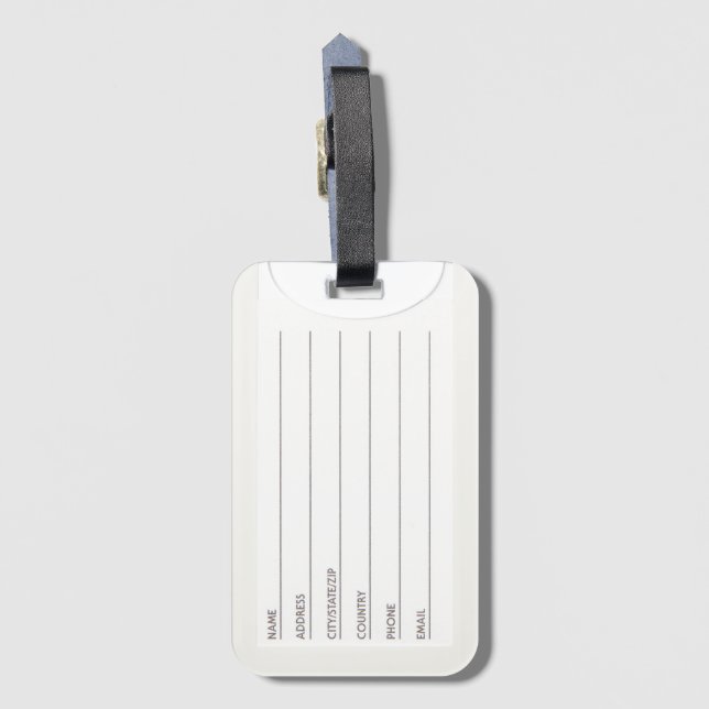 Étiquette À Bagage Kernel Farms Luggage Tag (Dos Vertical)