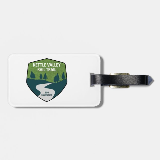 Étiquette À Bagage Kettle Valley Rail Trail Colombie-Britannique (Dos horizontal)