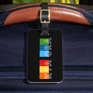 Étiquette À Bagage Kia Ora Colorful Clair Accueil NZ