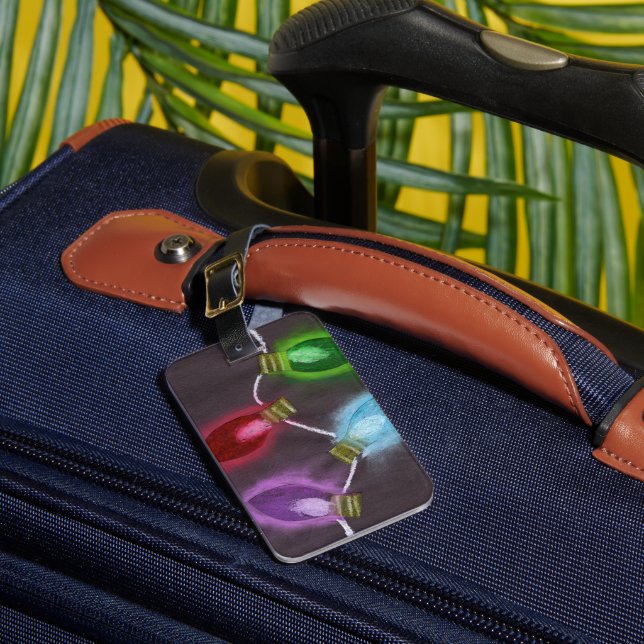 Étiquette À Bagage KidsArt for CHOC - Lumières de Noël brillantes (Insitu Rectoal 1)