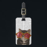 Étiquette À Bagage Kitten dans les lunettes de soleil étoilées<br><div class="desc">Inspiration et vacances</div>