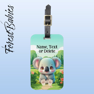 Étiquette À Bagage Koala Bear Cute Wildlife Animal Cartoon Graphic