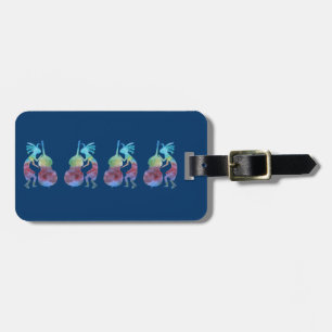 Étiquette À Bagage Kokopelli joue la basse