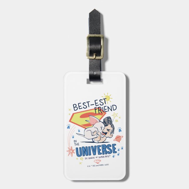Étiquette À Bagage Krypto & Superman : Le meilleur ami de l'univers (Devant Vertical)