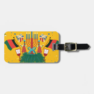 Étiquette À Bagage Kwanzaa jaune